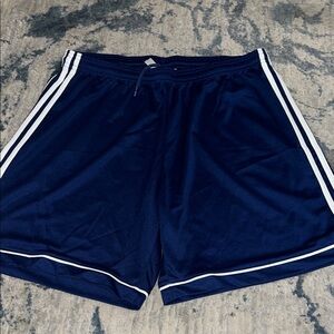 Adidas Dark Blue Shorts with White Label
